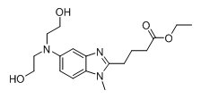 5-[Bis(2-hydroxyethyl) amino]-1-methyl-1H-benzimidazole- 2- butanoic acid ethyl 