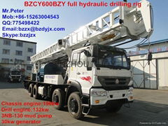 NYCY600 full hydraulic truck mounted drilling rig