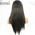 Brazilian virgin hair natural color 360 lace wig 2