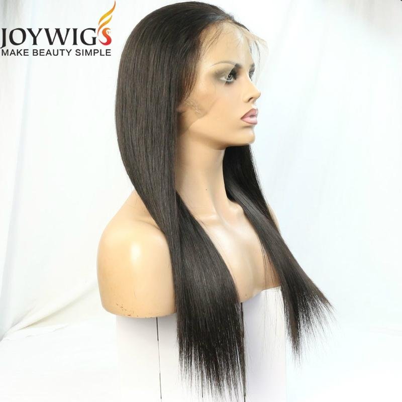 High density 180% with high ponytail human hair 360 wig 4