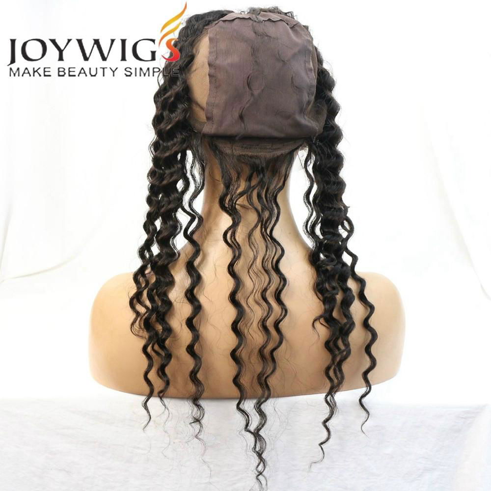 Instock 360 Frontal Wig Cap Deep Curly Lace Band