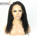 In stock Brazilin virgin hair deep curl 200% Heavey density 360 full lace wigs f 1