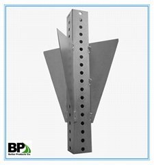 ASTM standard perforated steel square sign post