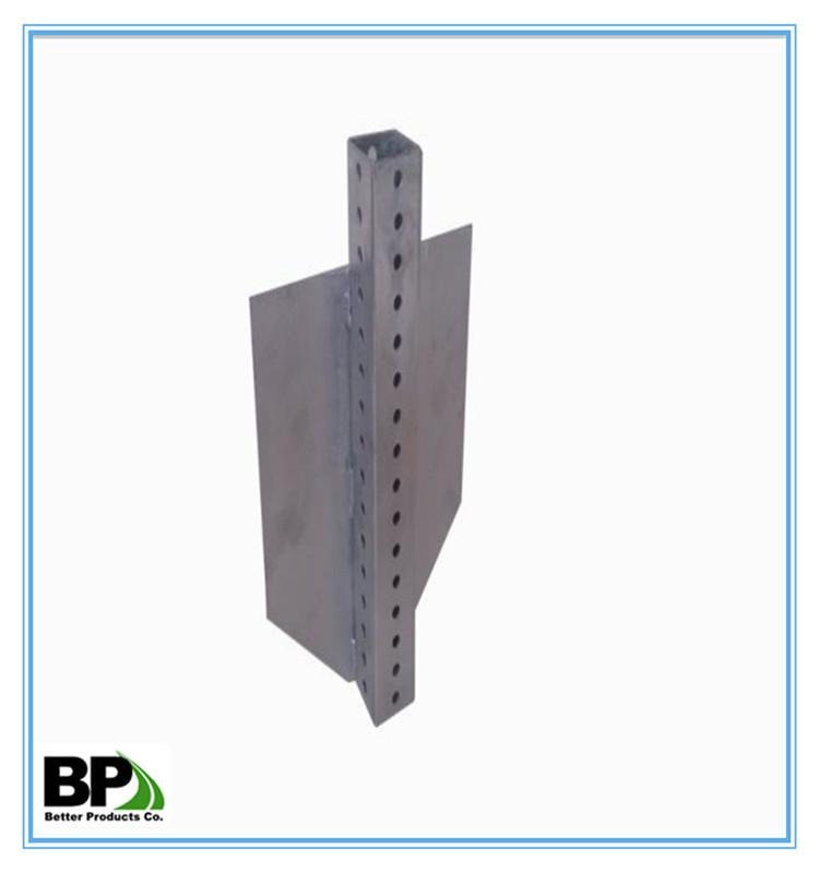 perforated and galvanized  14 gauge  Square Sign Post