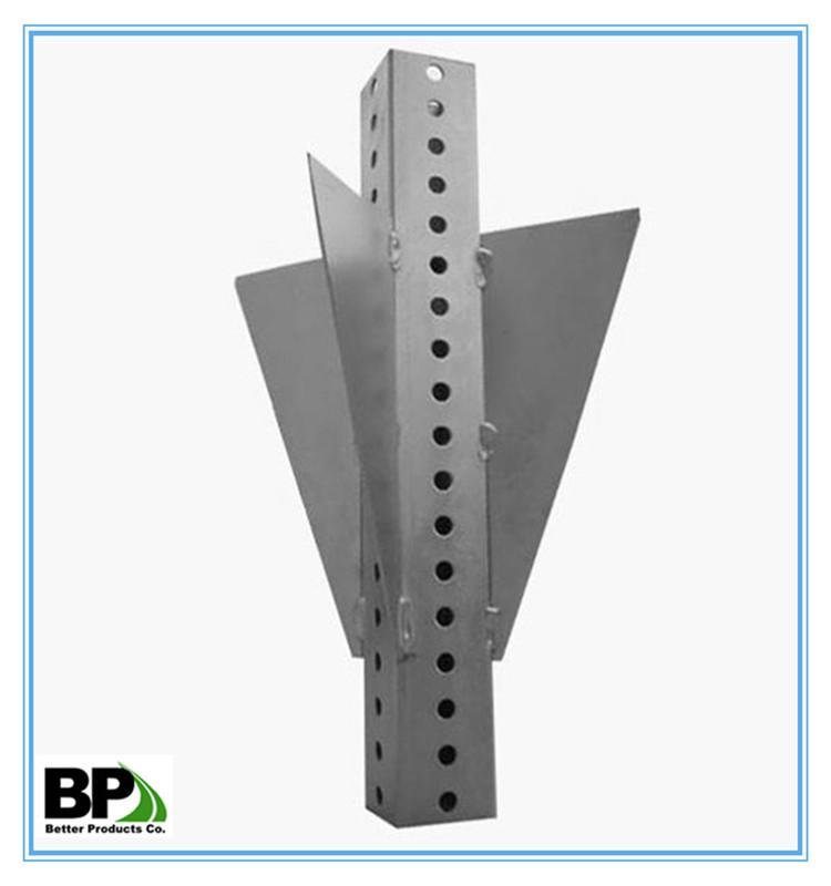 perforated and galvanized  14 gauge  Square Sign Post 2