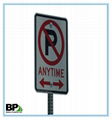 12 Gauge Parking Lot Square Sign Posts 2