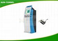 Free Standing Retail Mall Self Service Kiosk Barcode  Receipt  Coupon QR Cod 5