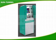 17 Inch Top LCD Monitor Financial Services Kiosk Payment With 2D Barcode Scanner