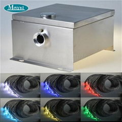 Fiber optic swimming pool light with LED