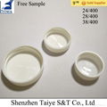 Wide mouth PP plastic type bottle caps 24mm, 28mm, 38mm plastic closure 3