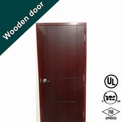 UL 90 mins Fire Rated Wooden Door