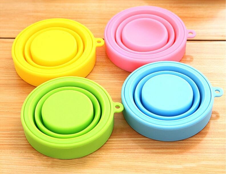 Camping Travel School Collapsible Silicone Cups 5