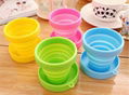 Camping Travel School Collapsible Silicone Cups 4