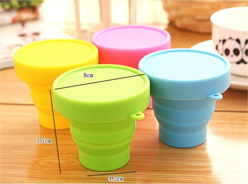Camping Travel School Collapsible Silicone Cups 3
