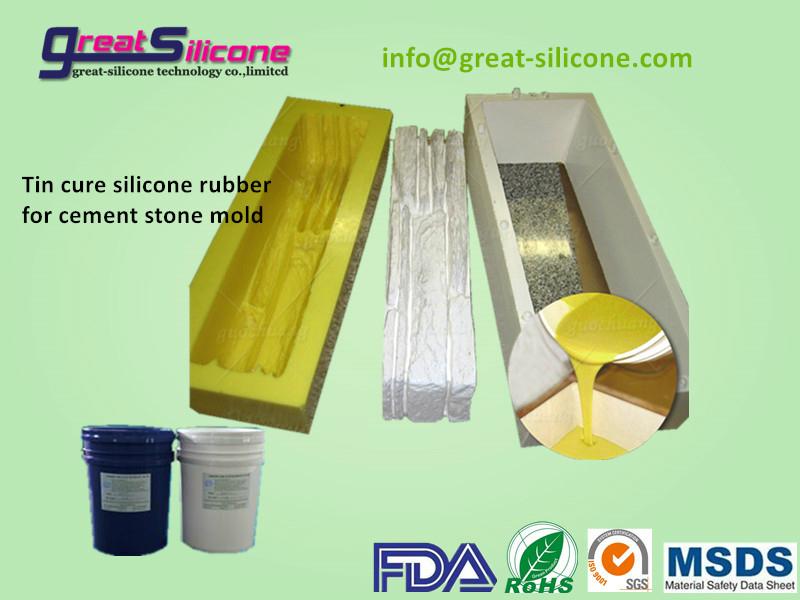 100:2 liquid silicone for delicate concrete silicone mold 2