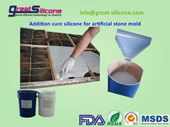 Platinum cure silicone for concrete stone mold