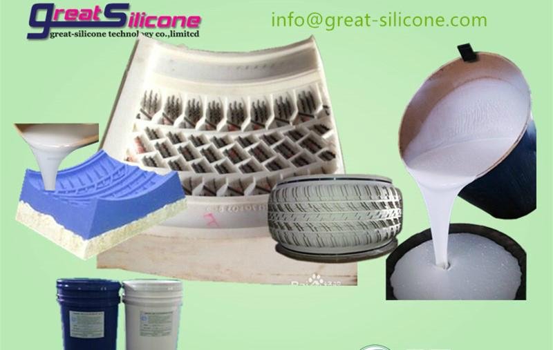  20 shore A platinum cure mold making silicone rubber for tyre mold makin