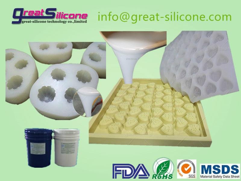 10 shore A food grade rtv-2 silicone rubber for decorative lace mold    3