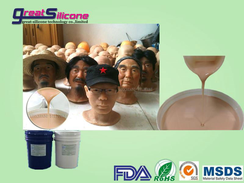  medical grade Life casting silicone rubber for human mask 2