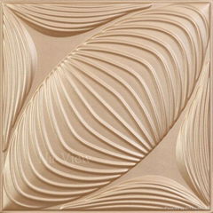 New Design Modern Wall Art Panels Leather Effect 3D Wall Panel interior wall pan