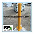 galvanized and yellow steel bollard 3