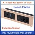 wall socket HDMI Video audio VGA Network RJ45 information outlet panel 1