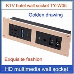 wall socket HDMI Video audio VGA Network RJ45 information outlet panel