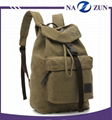 2017 OEM factory Vintage bags casual unisex custom canvas backpack wholesale in  3