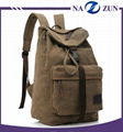 2017 OEM factory Vintage bags casual unisex custom canvas backpack wholesale in  5
