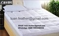 Luxury Down and Feather 3 Layer Mattress Pad Toppers Full Size Home Furniture 5