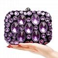 Women Evening Handbags Rhinestone Crystal Clutches Bag wedding party bag purse 3