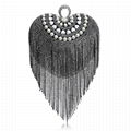 Women Heart Rhinestone Evening Handbag Fashion Clutch Purse 2