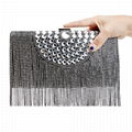 Women Heart Rhinestone Evening Handbag Fashion Clutch Purse 5