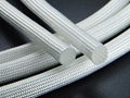 Heat treated glass fiber sleeving