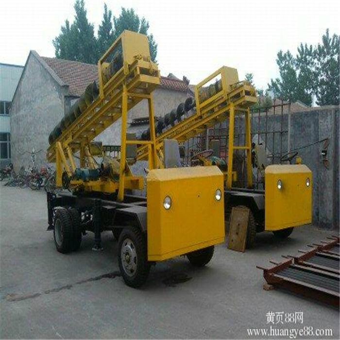 High efficiency four wheel type pile driver 2