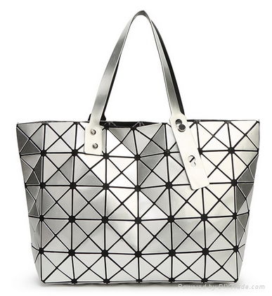 2017 Fashion Women Tote Bags Fold summer Diamond Handbag PU Leather Hand Bag