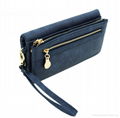 High Capacity Fashion Women Wallets Long Dull Polish PU Leather Wallet 