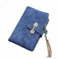 women's purse clip Vintage Matte Hasp Suede pendant wallet 1