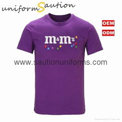 Custom made cotton M&Ms promotional t