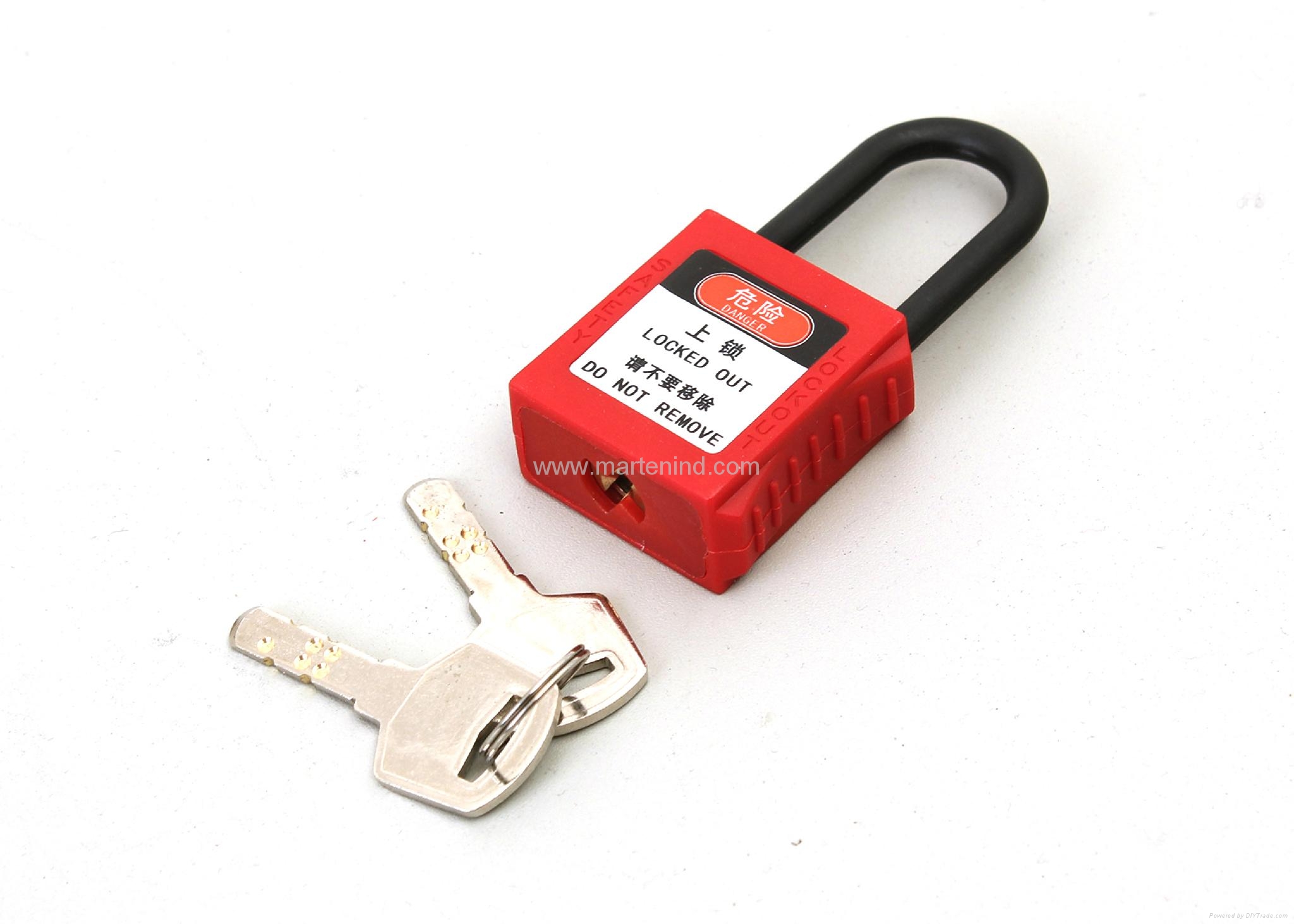 G11 38cm Nylon 6mm safety master lock stainless steel padlock