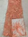 lace fabric for fashion show with  beaded sequins 2