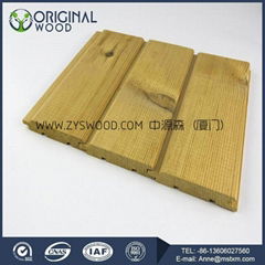 Natural solid wood wall cladding