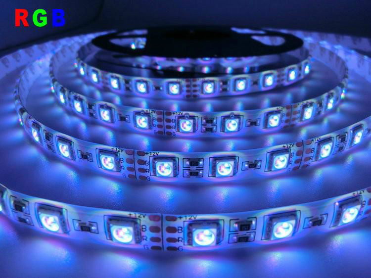 LED strip 5050 DC12V flexible light IP65 Waterproof 60LED/m RGB 5