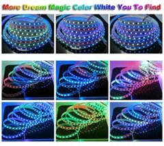 2811 Dream Magic Color 5050 RGB Digital LED Strip60LED/m IP67 Waterproof 