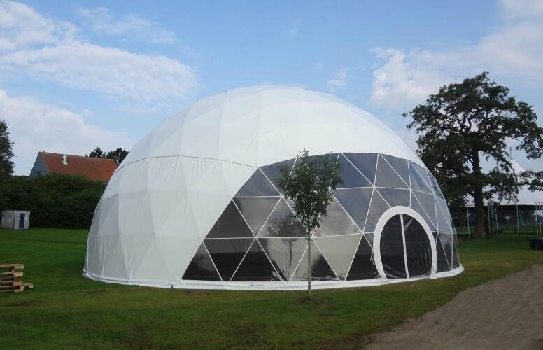 Dia 5-30m Outdoor Round Geodesic Tent Dome House For Family Living 2