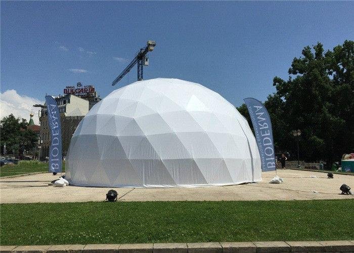 Dia 5-30m Outdoor Round Geodesic Tent Dome House For Family Living 5