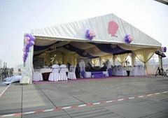 Beautiful Air Conditioned Outdoor Wedding Tent With Clear Windows