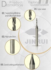 0.05 mm solid tungsten carbide drill bits