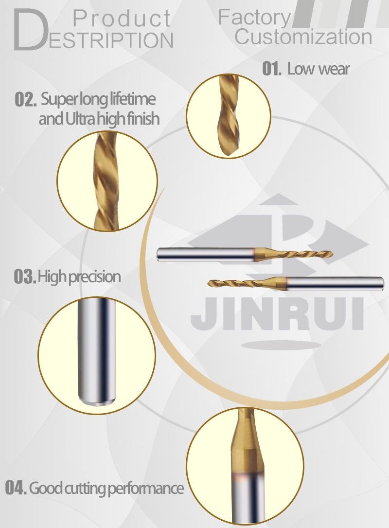 JR127 shenzhen tungsten carbide pcb mini drill bits with coating