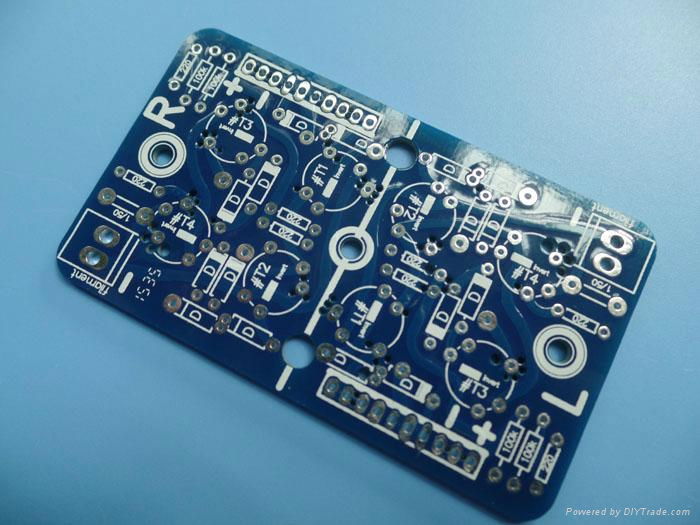 Heavy copper PCB FR4 3oz 1.6mm With Blue Solder Mask HASL Lead free 4